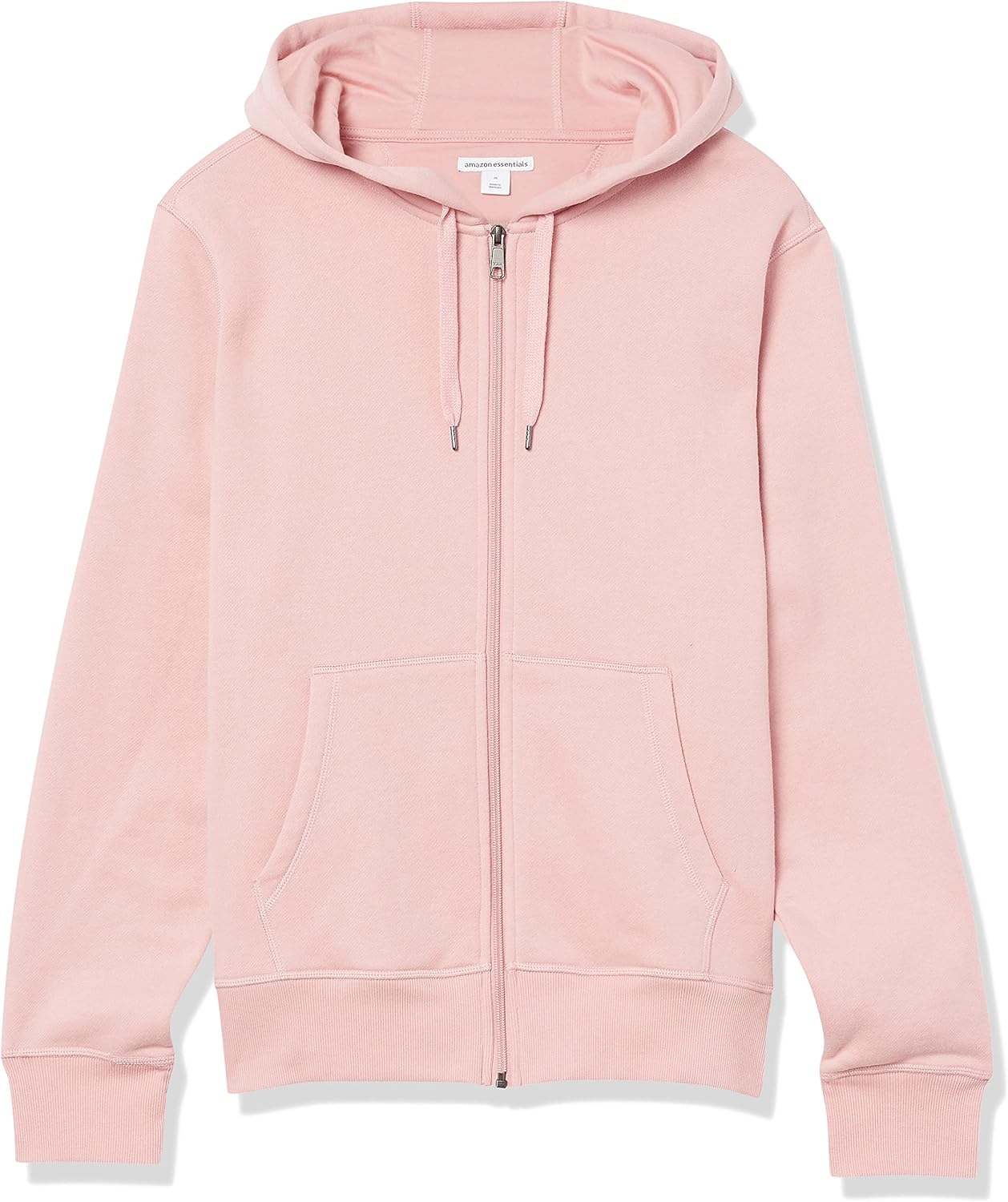 Detalle de Amazon Essentials Sweat à Capuche en Polaire Entièrement Zippé — Disponible en Grandes Tailles, Rose, XXL