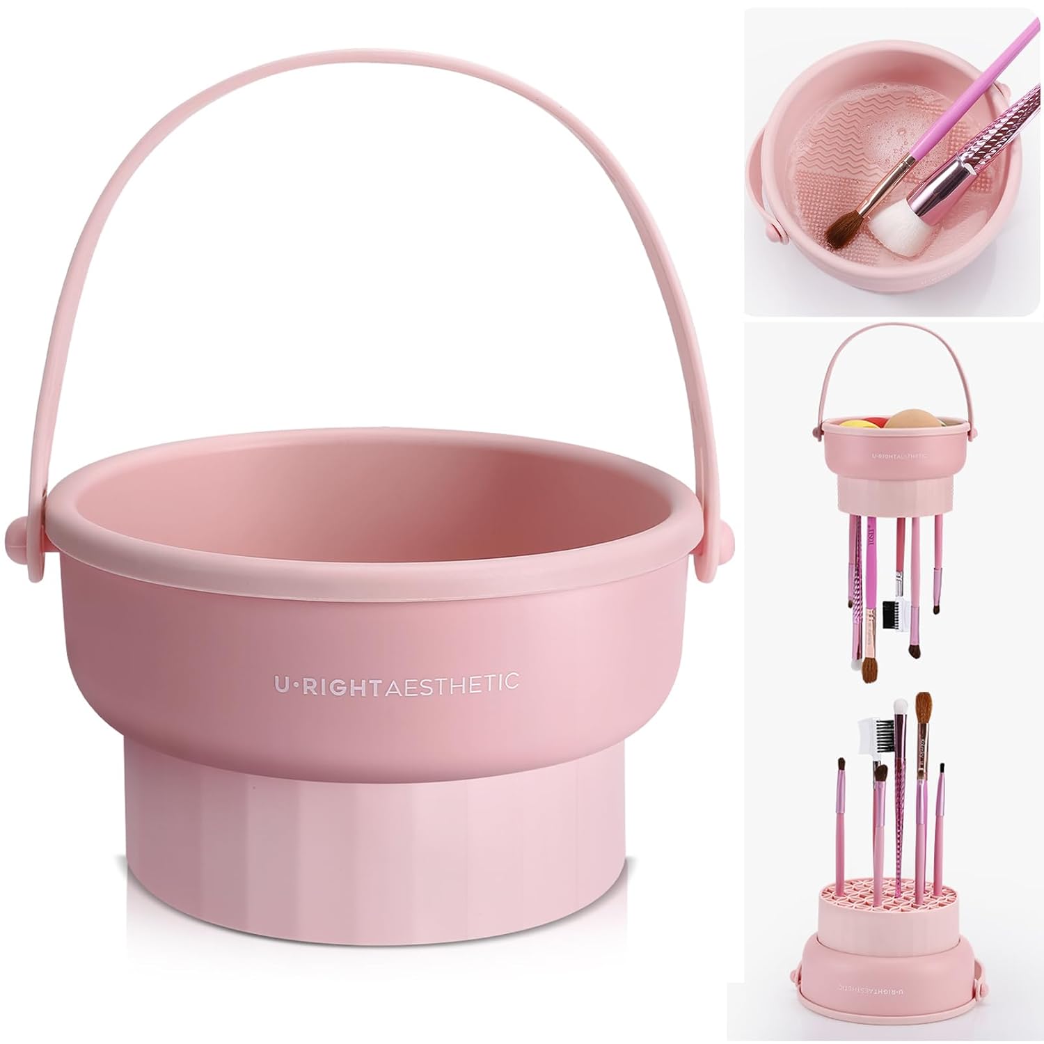 Thumbnail 6 de GOLIKEE 3-in-1 Silicone Makeup Brush Cleaner Mat (Cleaning Bowl + Organizer for Air Drying)