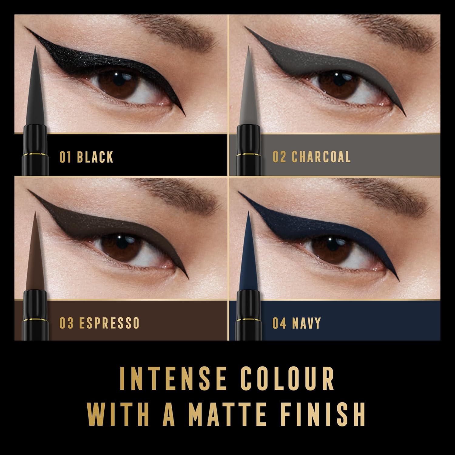 Thumbnail 4 de Max Factor Eyeliner Liquido Masterpiece Matte Navy – 1,7 ml, vegan, no-transfer, resistente all'acqua