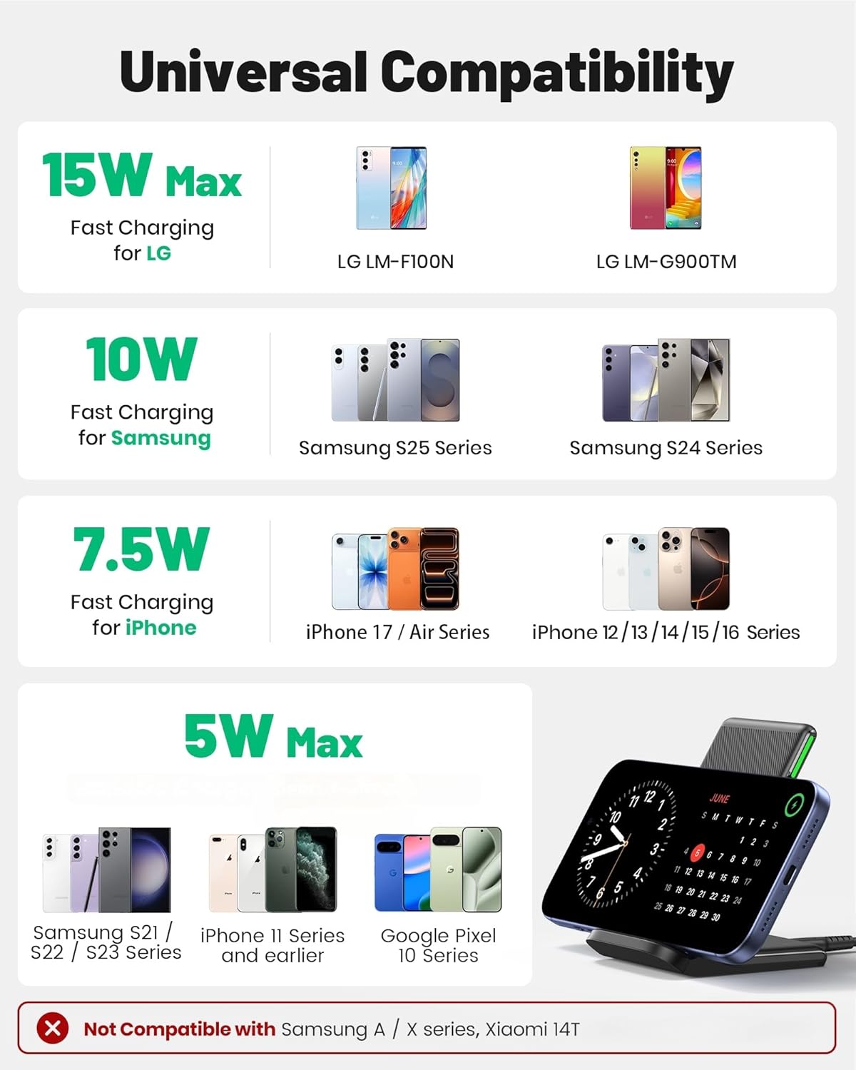 Thumbnail 3 de INIU Wireless Charger Stand 15W wireless charger