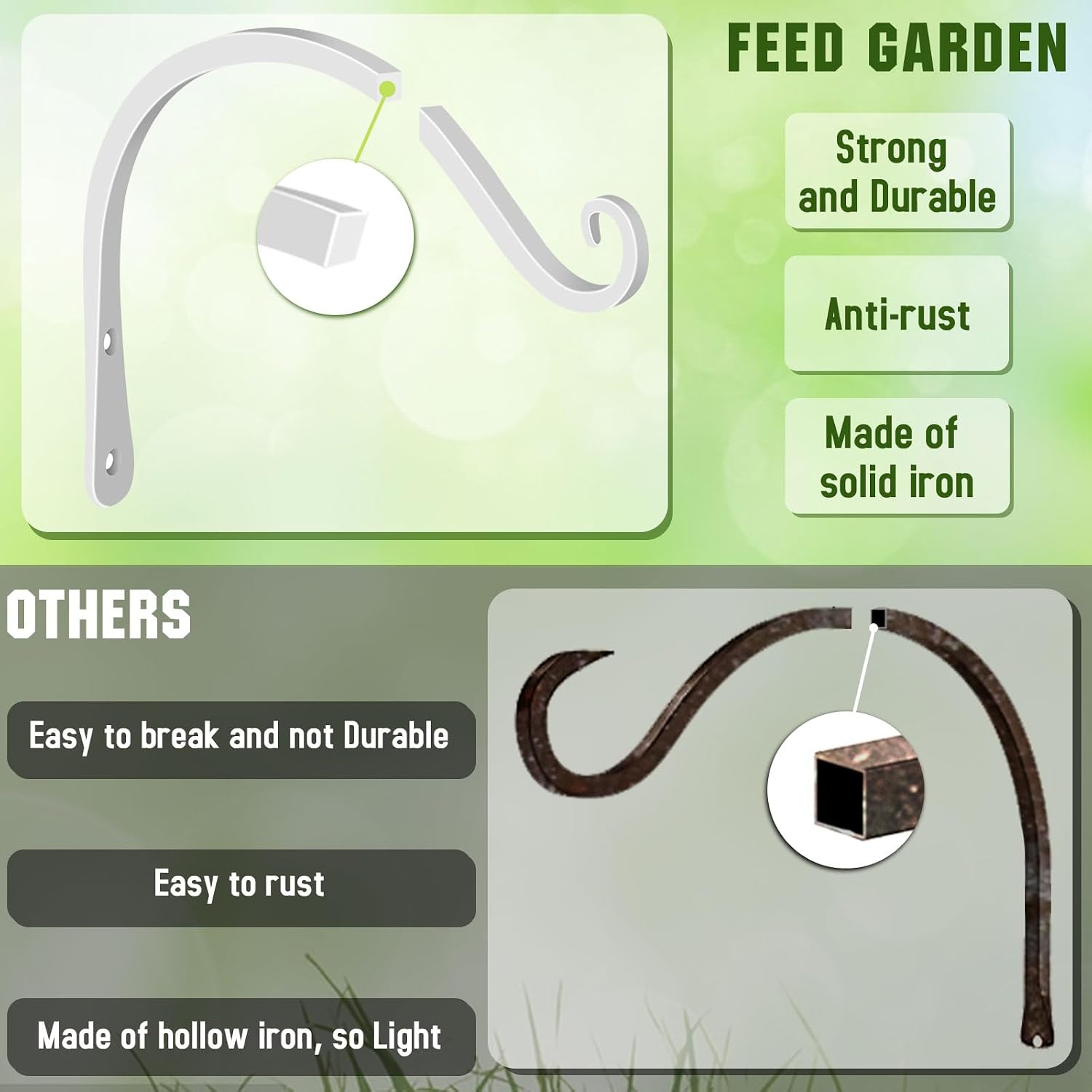 Thumbnail 3 de FEED GARDEN Plant Hooks, 44 lb Capacity