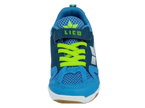 Detalle de Lico Unisex Kinder Sport Vs Hallenturnschuhe Blau Marine Lemon – 38 EU