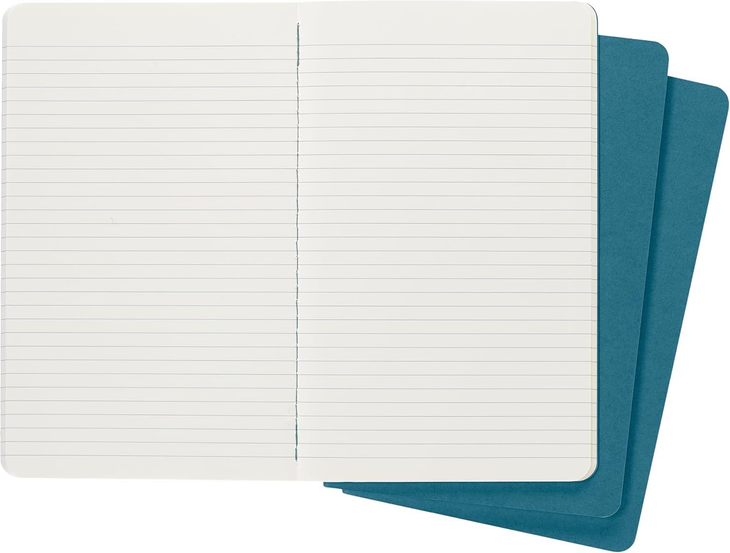 Detalle de Moleskine Cahier Journal Set 3 Quaderni a Righe Blu Brillante, Large 13 x 21 cm