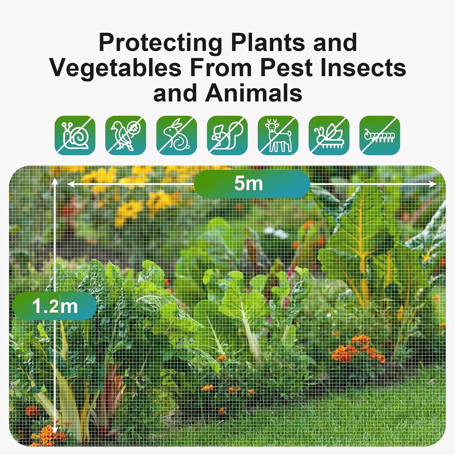 Thumbnail 2 de Fine mesh garden insect netting 3x5m
