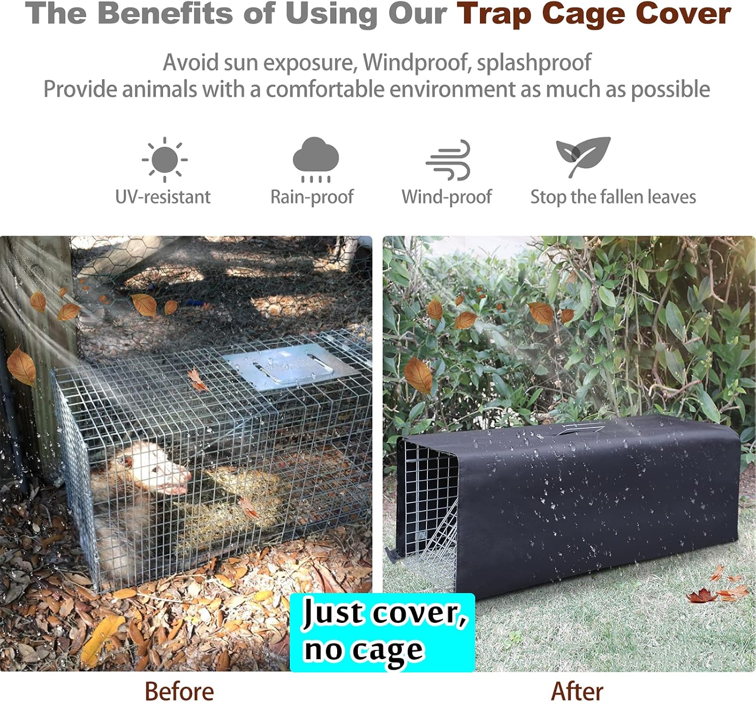Detalle de Animal Trap Cage Cover, 600D Oxford Fabric