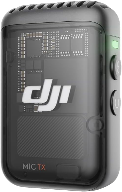 DJI Trasmettitore per Mic 2 (Shadow Black) – microfono wireless con eliminazione del rumore e batteria prolungata