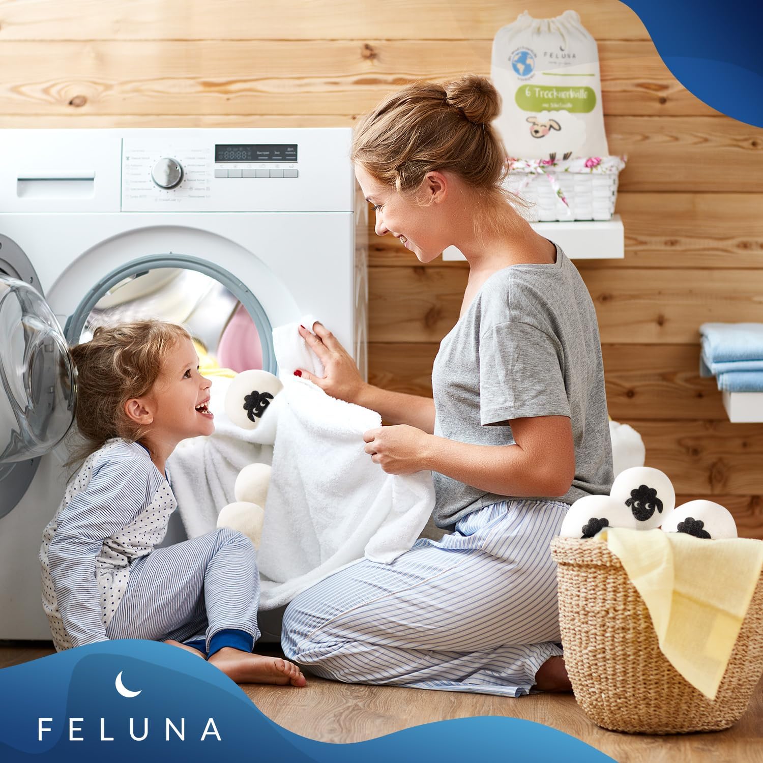 Thumbnail 6 de Feluna Eco Dryer Balls – Boules de séchage en laine 100% naturelle (set de 6)