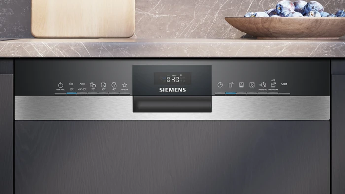 Detalle de Siemens SN53ES22CE – teilintegrierte Spülmaschine mit intensiveZone, varioSpeed Plus und Home Connect