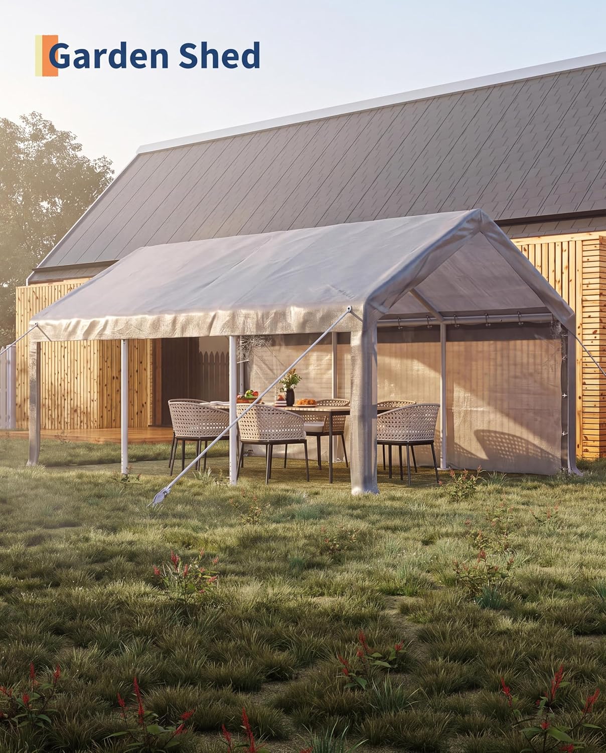 Detalle de GarveeLife Portable Carport 12 x 20 Ft