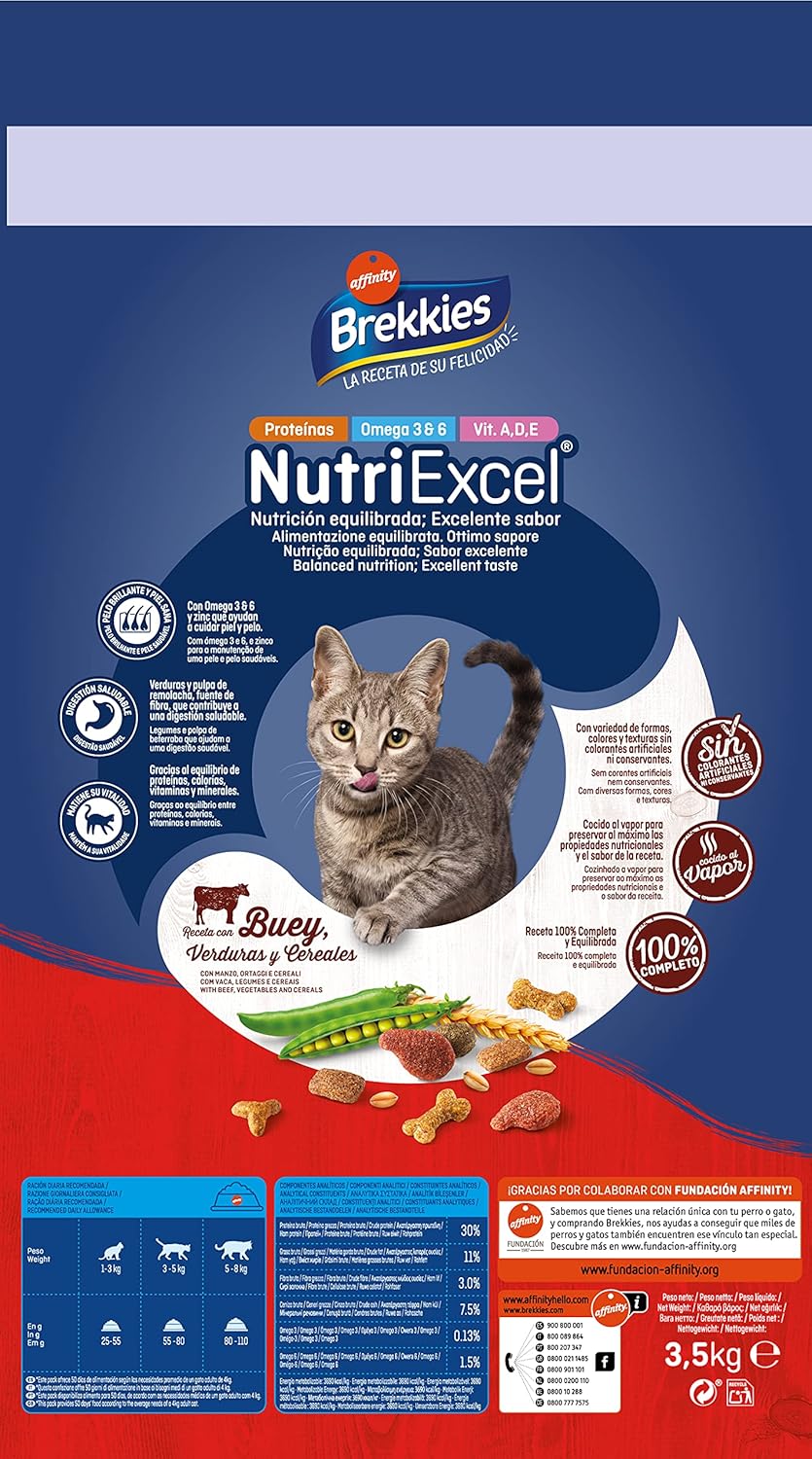 Detalle 2 de Brekkies Pienso para Gatos 3,5 kg 🐱