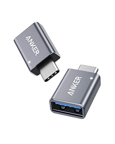 Detalle de Anker USB-C to USB-A Adapter (2 Pack): Slim, Durable USB 3.0 Female Expansion