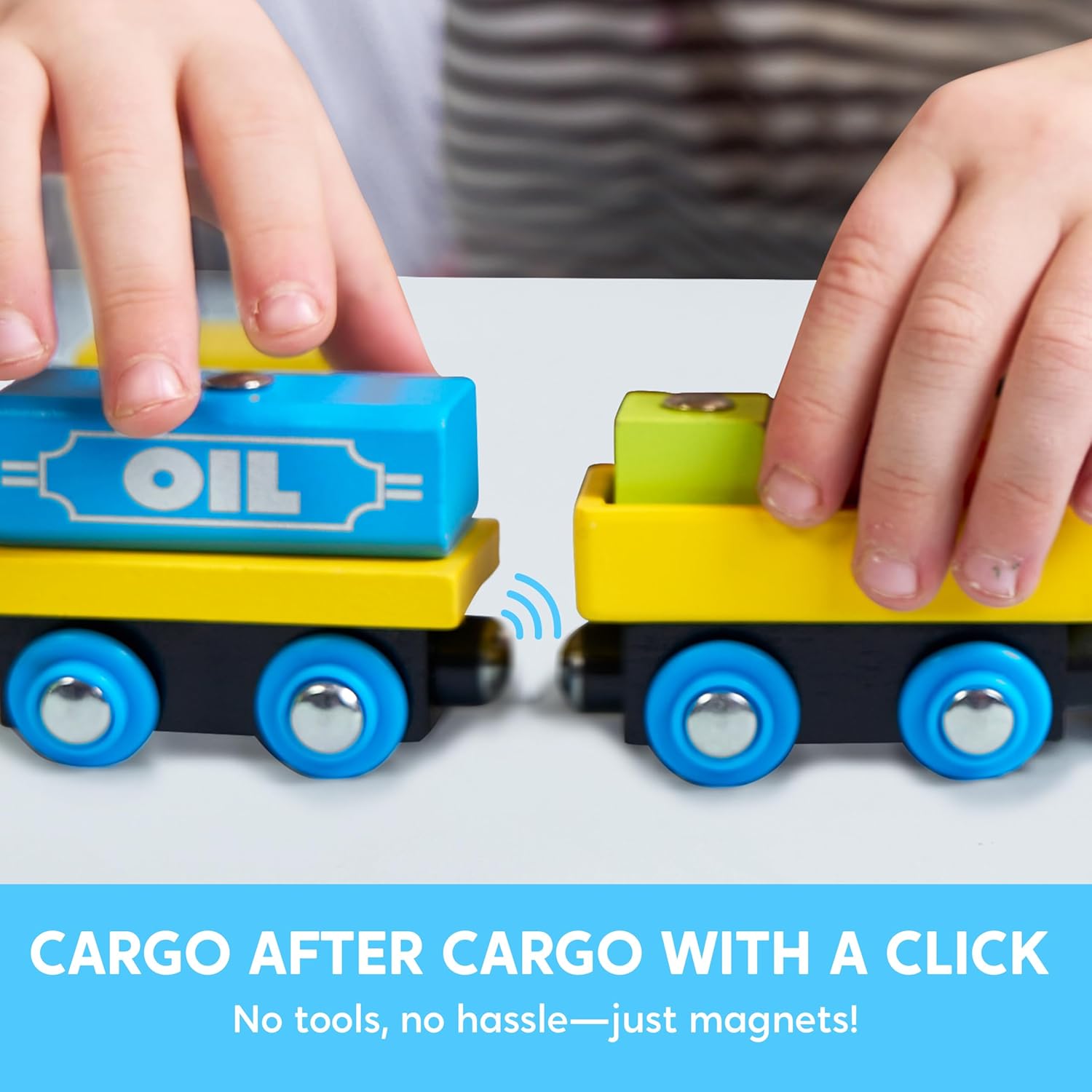 Thumbnail 2 de Montessori Wooden Train Toy Set 12PCS 🚂