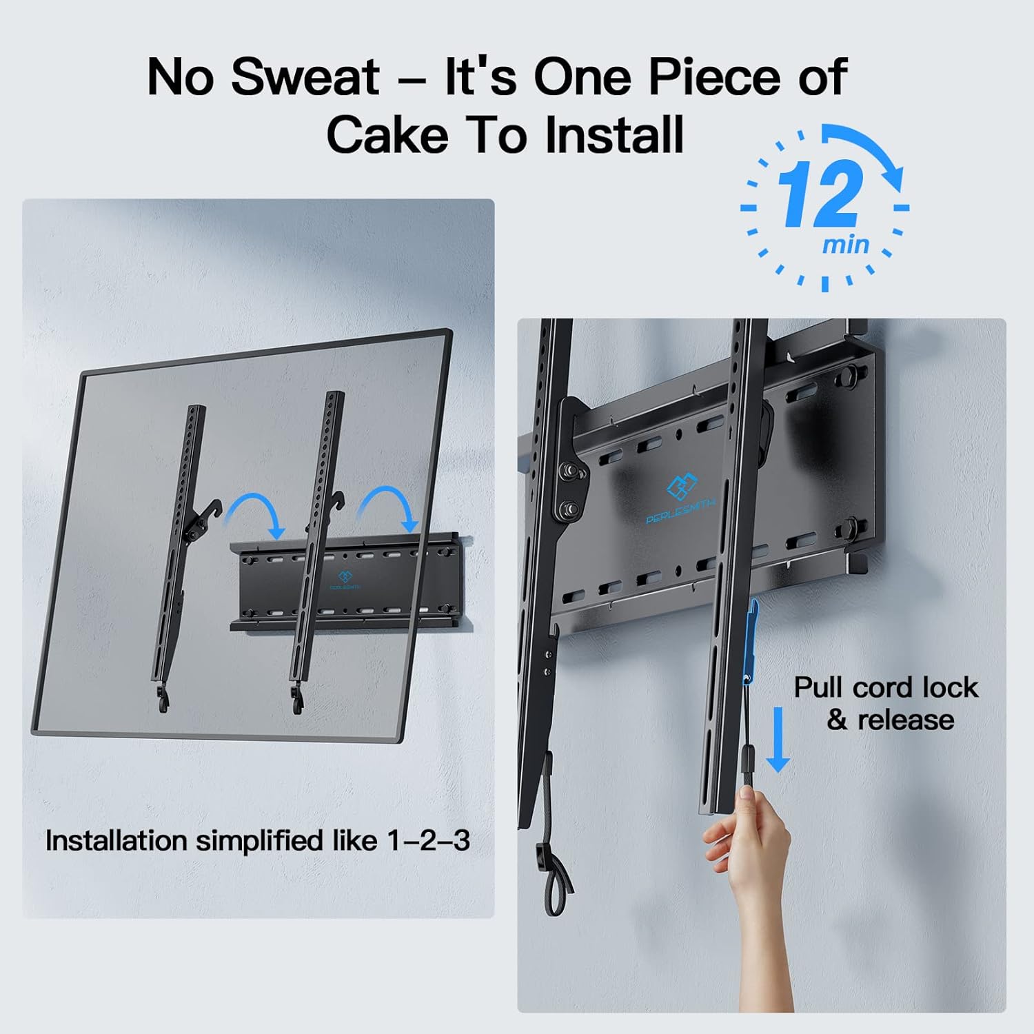 Detalle 2 de PERLESMITH Tilting TV Wall Mount