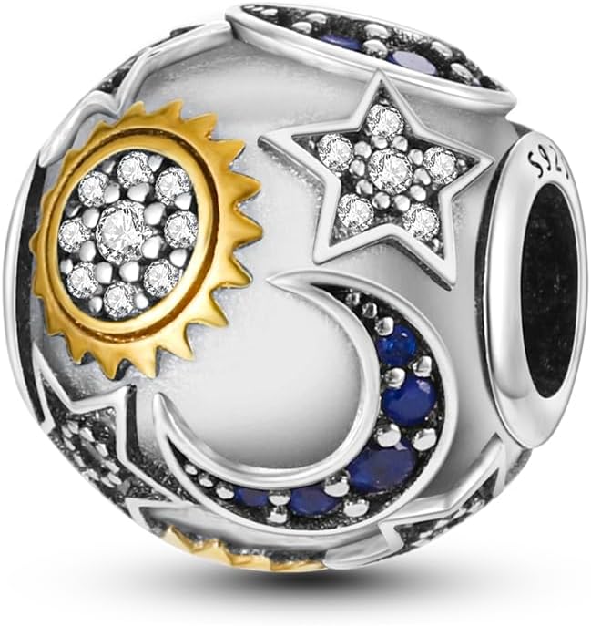 Thumbnail 6 de CYCUFF Charm in Argento Sterling 925 per Bracciale e Collane Europee – Ciondolo Perline