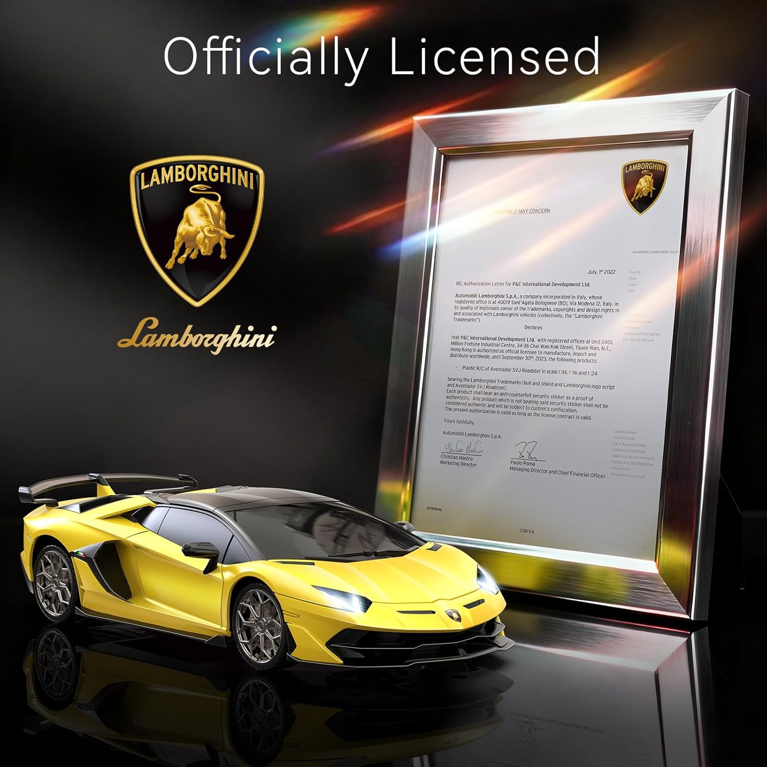Detalle de AEROQUEST Lamborghini RC Car 1:24 Scale – Officially Licensed SVJ Aventador Style