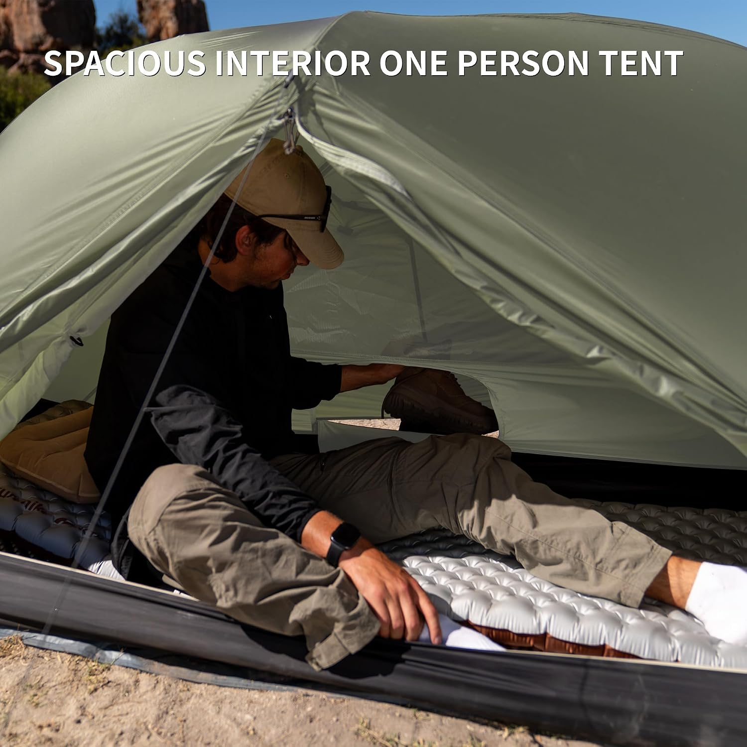 Detalle de Naturehike Mongar Pro/Base Ultraleichtes Zelt 1–3 Personen – Wind- und Regenschutz, kompakt fürs Trekking