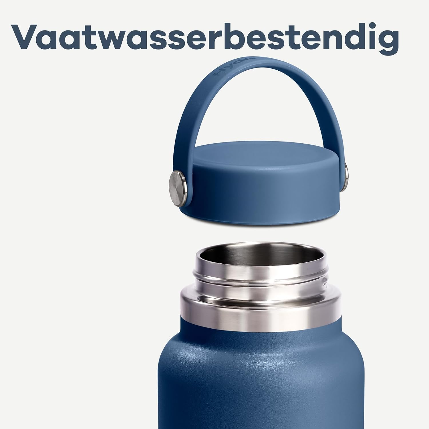 Detalle de Hydro Flask Wide Flex Cap drinkfles 1.182 ml, geïsoleerd en lekvrij, Harbor Blue