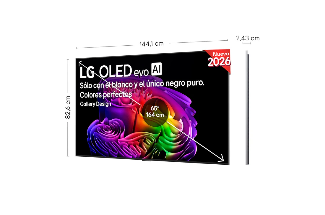 Detalle de LG OLED evo AI G6 65 pulgadas 4K (2026) – OLED65G64LW