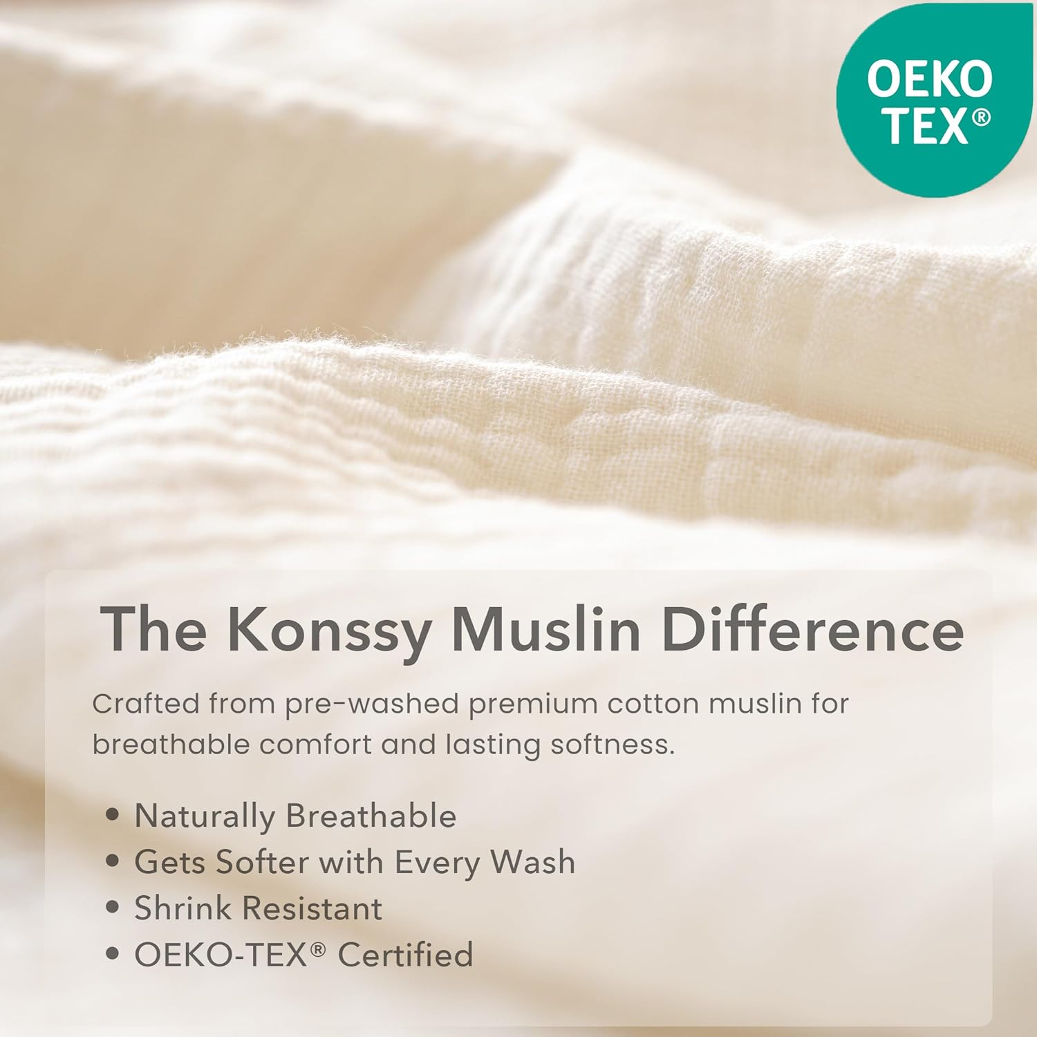 Thumbnail 1 de Konssy Muslin Baby Bibs 10 Pack bandana drool bibs