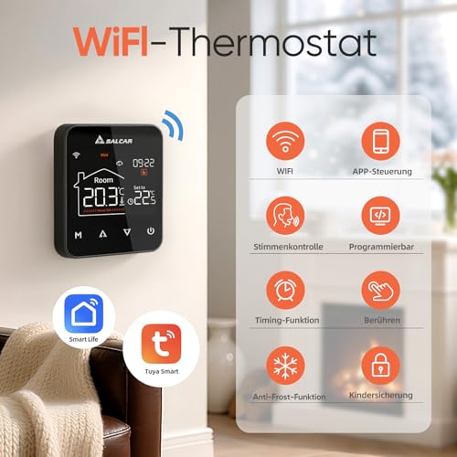 Detalle 2 de SALCAR V4W.716 Termostato WiFi programable 230 V