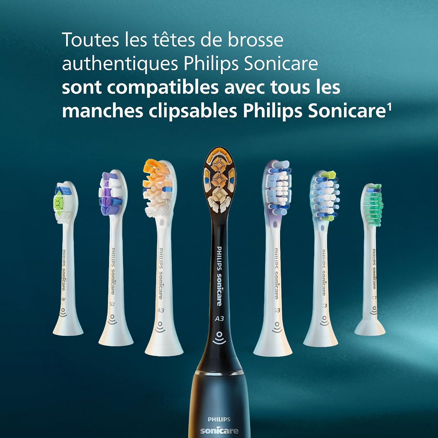 Detalle de Philips Sonicare InterCare – 8 têtes de brosse interchangeables HX9008/87 (blanc)