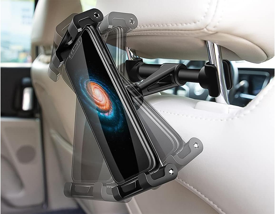 Thumbnail 2 de CARALL Porta Cellulare Poggiatesta Auto: supporto rotante 360° per smartphone o tablet 5–9