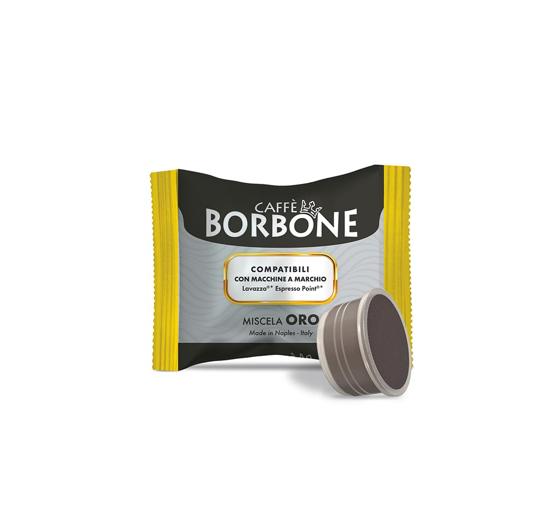 Detalle de Caffè Borbone Gold-Kaffeemischung – 50 Kapseln, kompatibel mit Lavazza®* Espresso Point®*