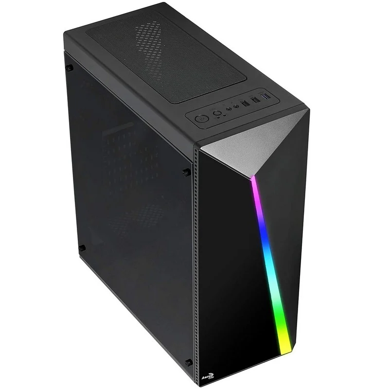 Detalle 1 de AeroCool Shard RGB USB 3.0 semitorre gaming
