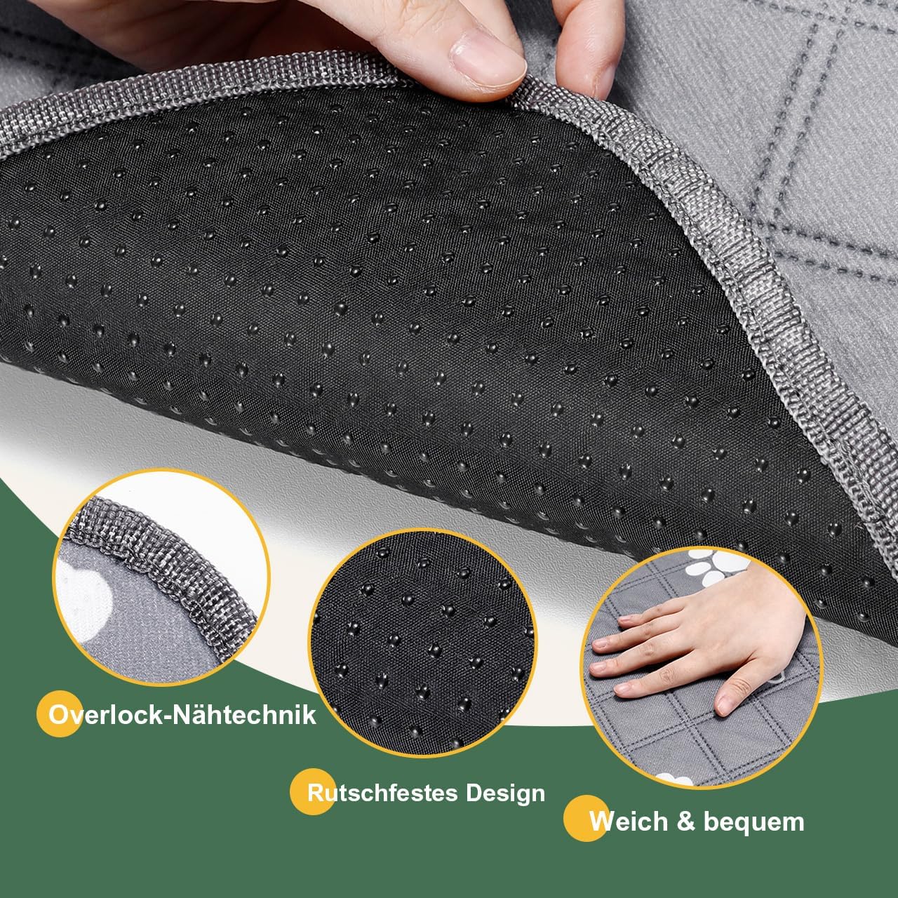 Detalle de Gimars2 Pezzi tappetini lavabili 60×50 cm per addestramento e assorbenza