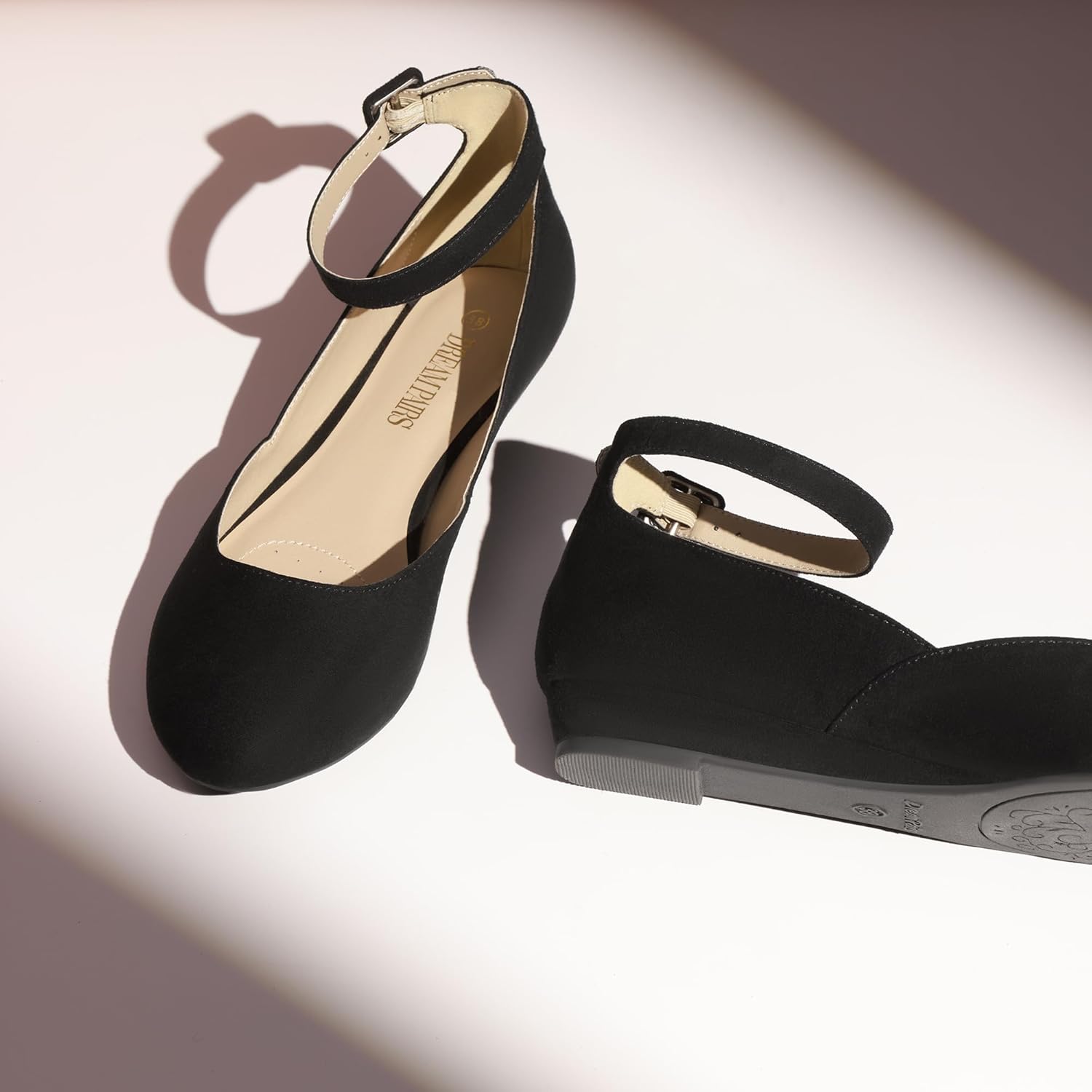 Thumbnail 5 de DREAM PAIRS Ballerinas Damen Riemchenballerina REVONA-E mit Schnallenriemen