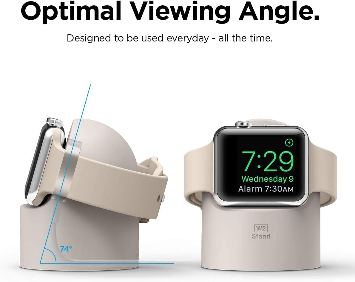 Thumbnail 3 de elago W2 Charger Stand for Apple Watch — Nightstand Mode, Cable management, Stone