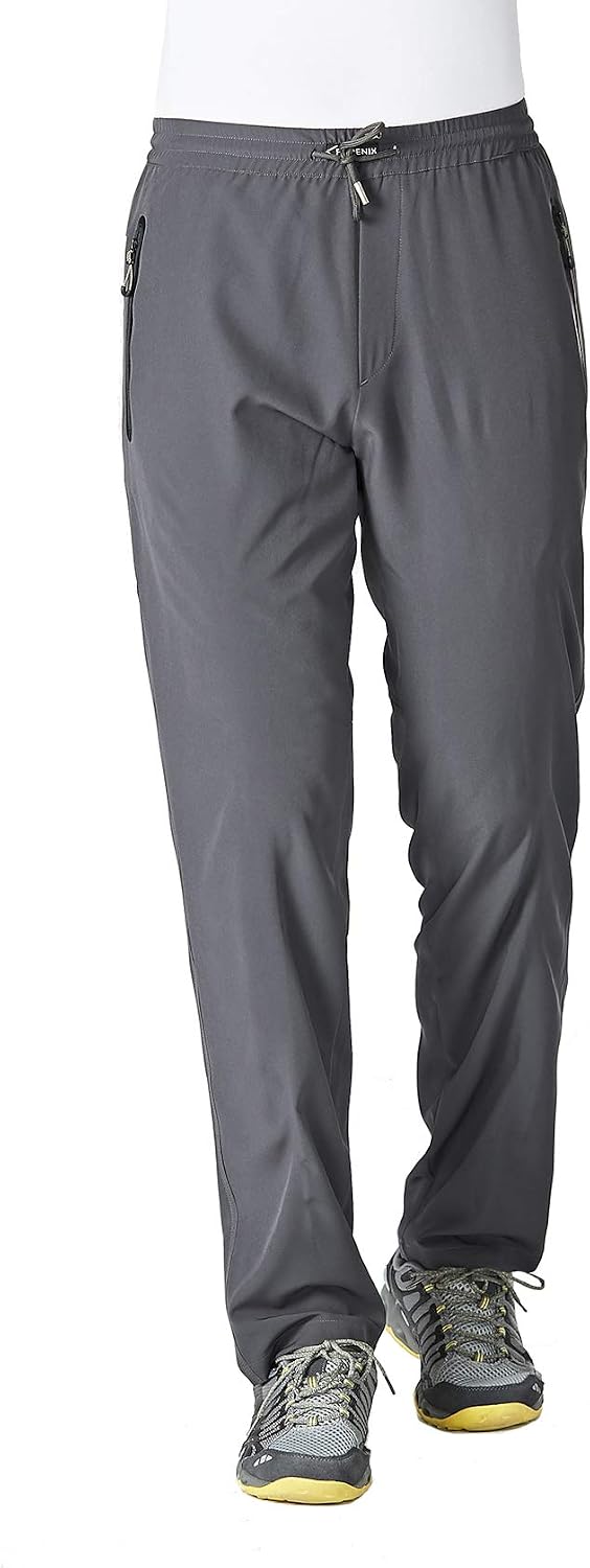 Detalle 2 de EKLENTSON men’s lightweight outdoor hiking trousers with quick-dry stretch and zip pockets