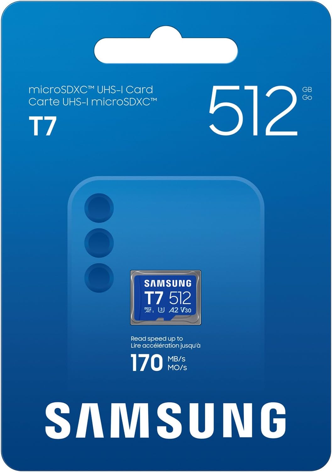 Detalle de Samsung T7 microSD-Karte 512 GB – Schnell, robust und universell einsetzbar