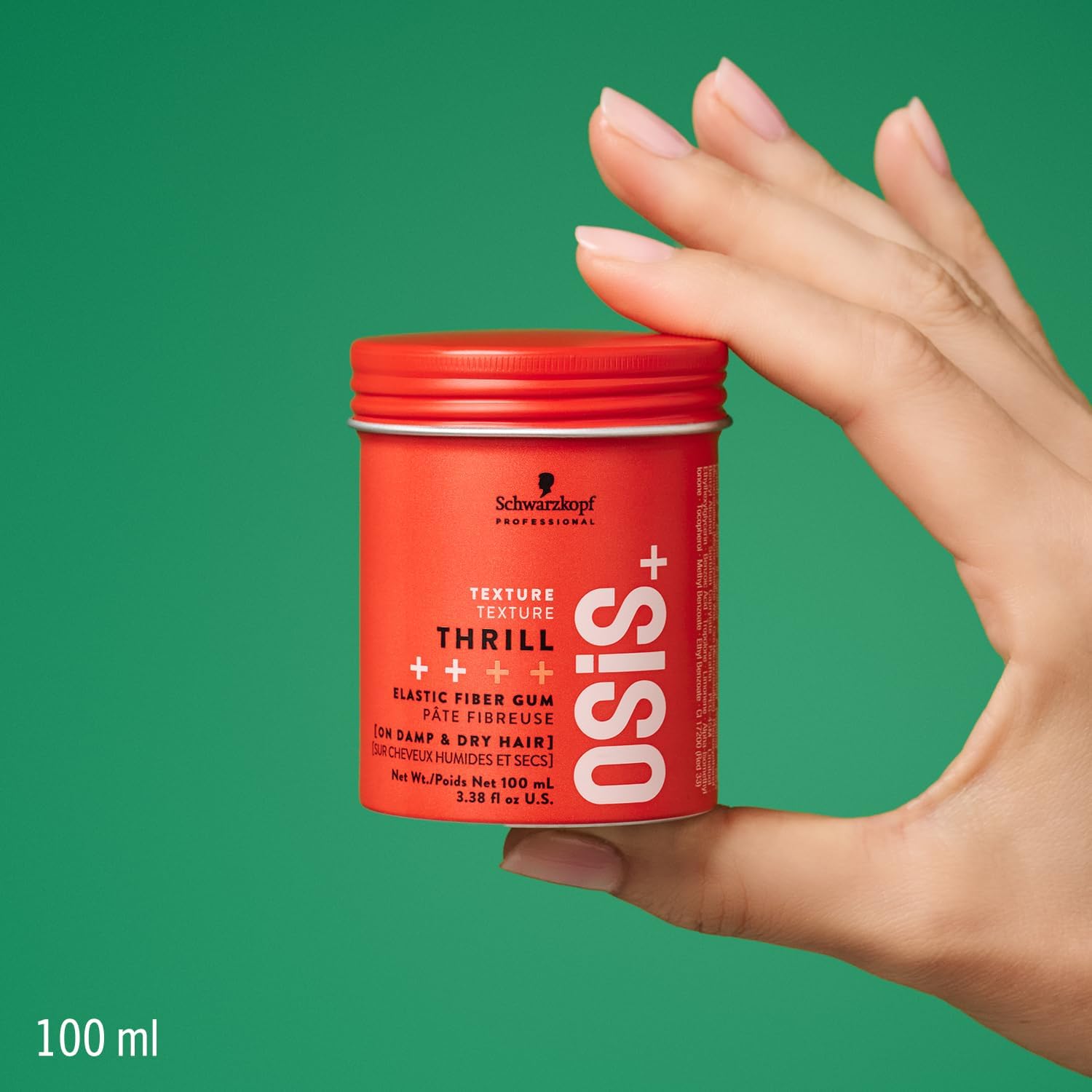 Detalle de Schwarzkopf Professional OSiS Thrill Hair Gum Elastic Fibre – Medium Hold, Flexible Shine 100 ml