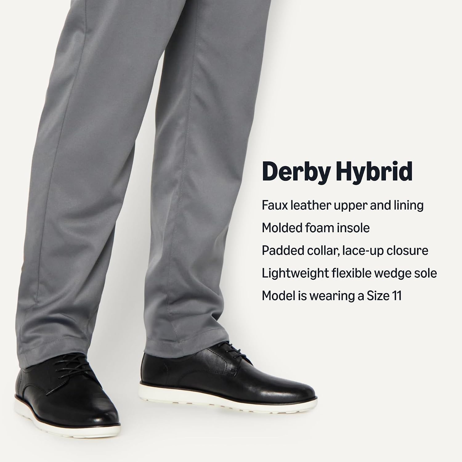 Detalle de Amazon Essentials Men's Casual Derby Dress Shoes with Padded Collar
