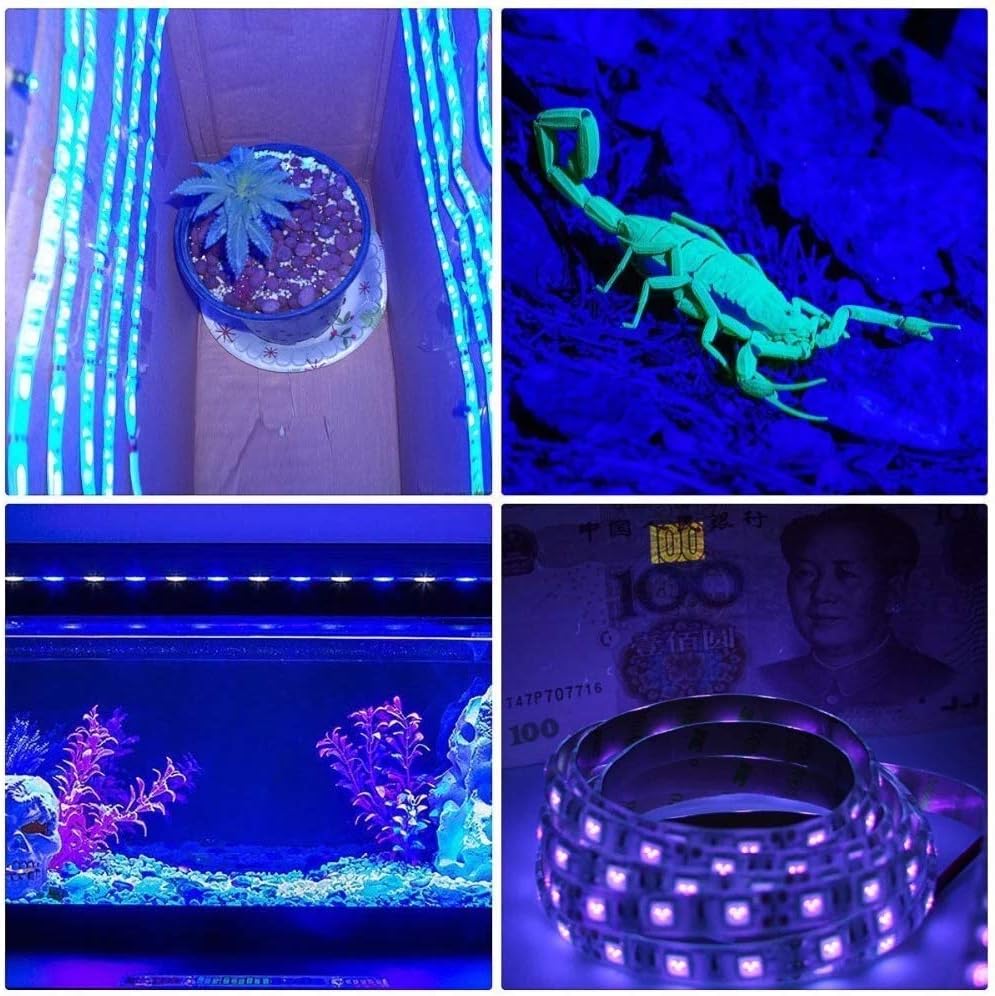 Detalle 2 de ST.MARY TINO CSX-2835 UV-ljuslist, 2 m USB, 120 LED och IP65