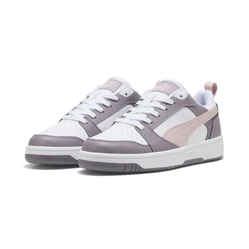 Detalle de Puma Rebound V6 Low Unisex - Sneaker comoda e versatile per ogni stagione (White Mauve Mist Plum Jam) - 43 EU