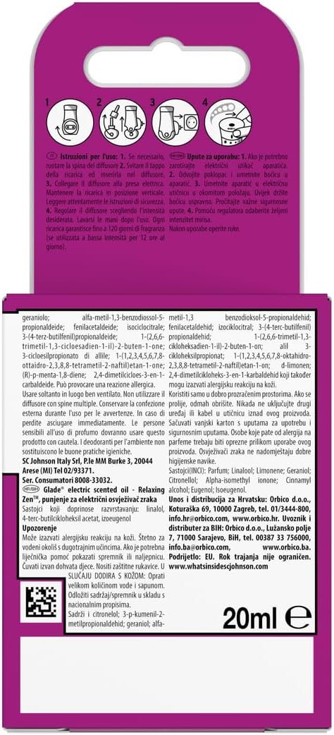 Thumbnail 1 de Glade liquido elettrico Profumatore per Ambienti Relaxing Zen con 3 ricariche