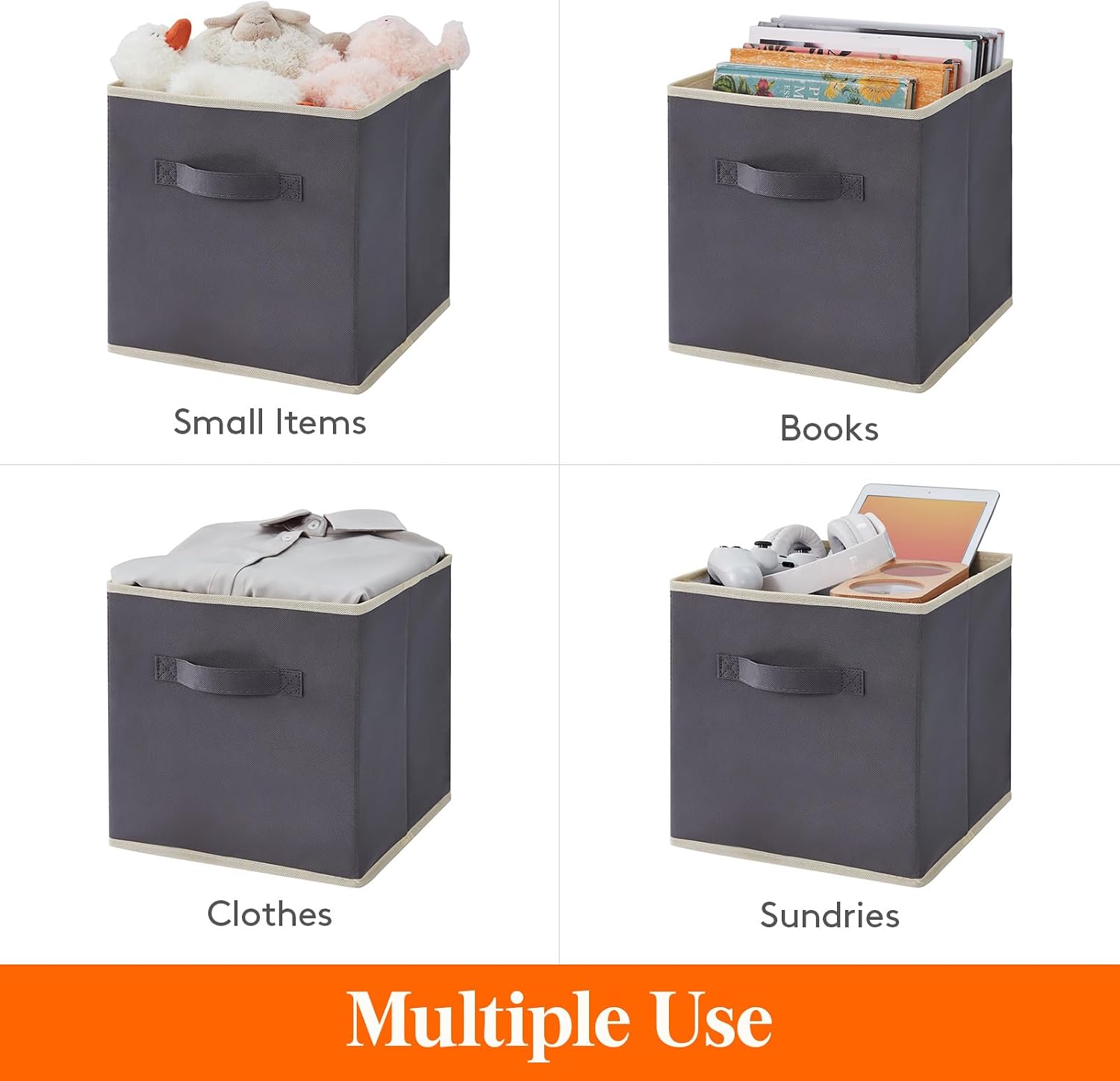 Detalle 2 de Lifewit 12-Pack 11-Inch Storage Cubes for Shelves