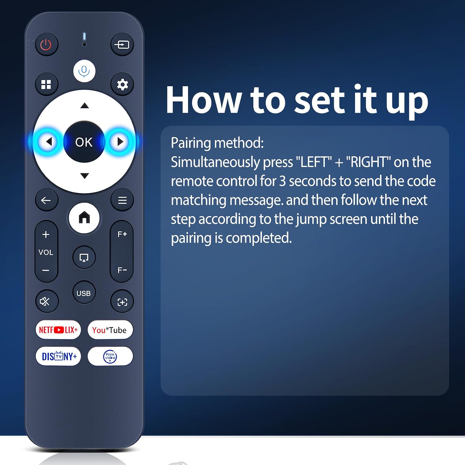 Detalle de TCNOUMT Replacement Remote Control for Futuzen P30, Magcubic L018 and Alwtniet HY450 Projectors