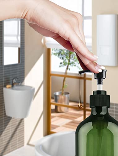 Detalle de FOOCHY 6 Pack Green Pump Bottle Dispenser (500ml/16.9oz) – BPA and Paraben Free