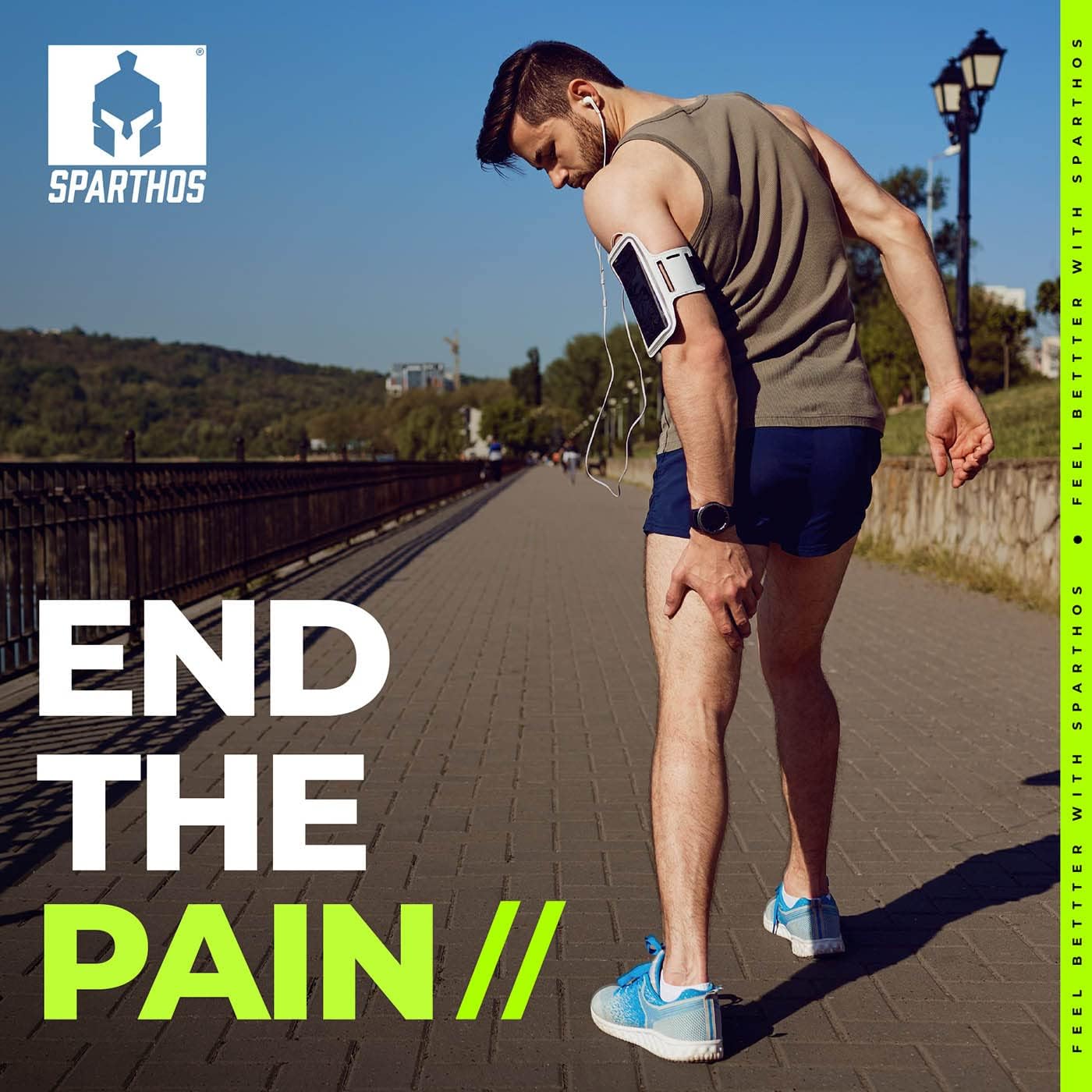 Detalle de Sparthos Thigh Compression Sleeves (Pair) – Quad & Hamstring Support