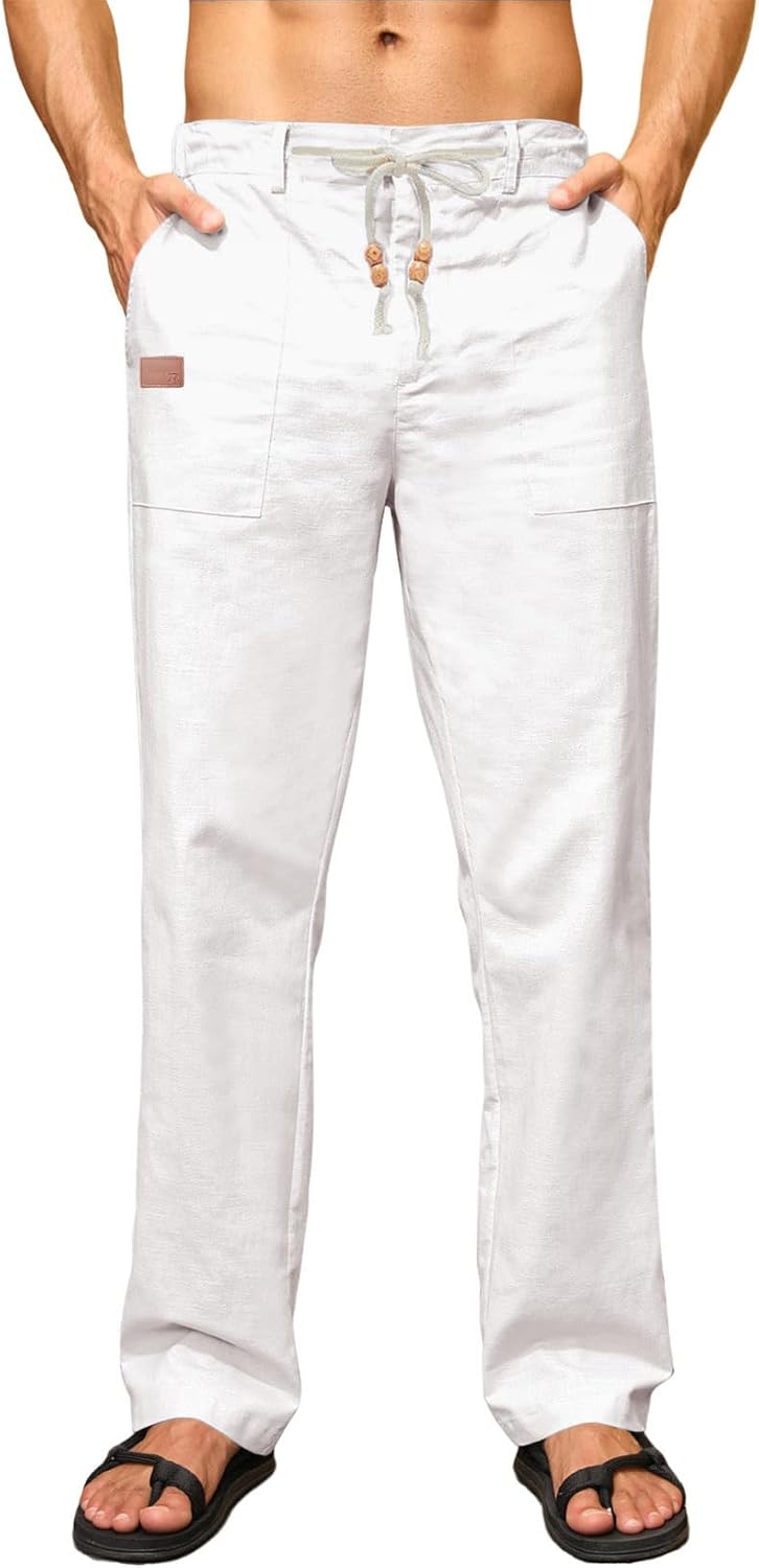 Thumbnail 6 de Elegancity Leinenhose Herren – Sommerhose/Yogahose mit Kordelzug, 55% Baumwolle + 45% Leinen, Größe S–3XL