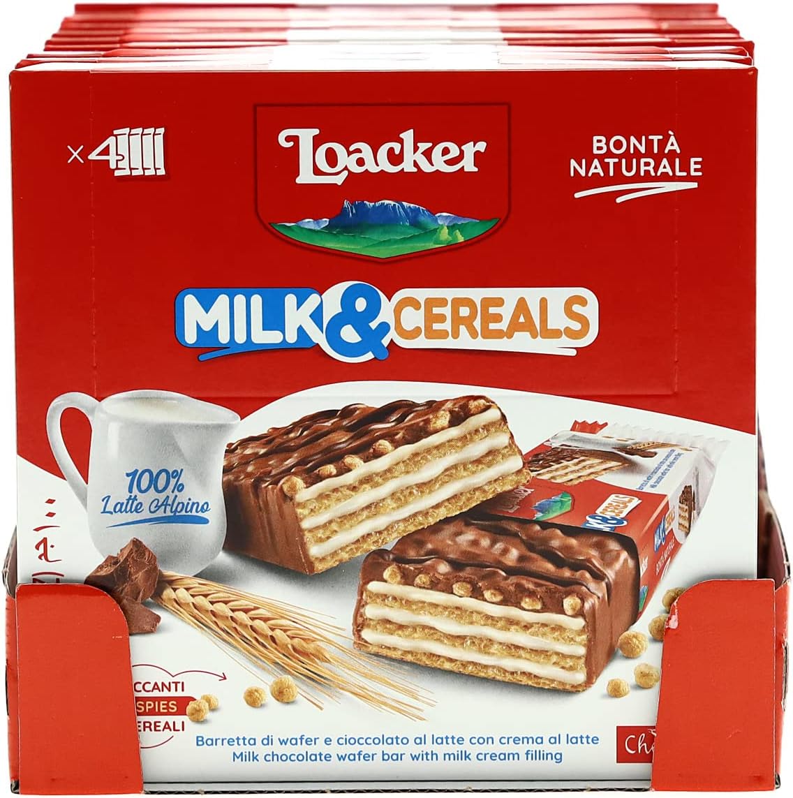 Thumbnail 5 de Loacker Choco And Milk Cereals Barrette: wafer al latte, crema e crispies in confezione da 30