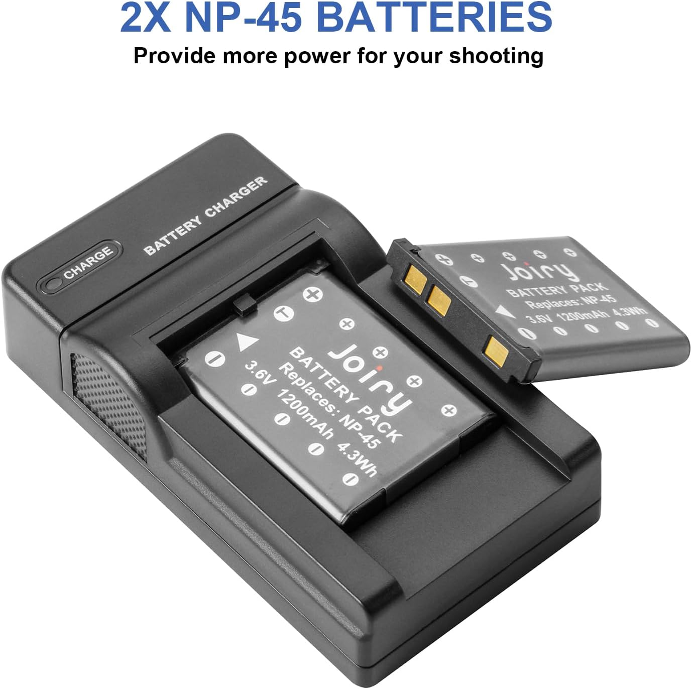 Thumbnail 2 de 2X NP-45 Replacement Battery (NP-45 / NP-45A / NP-45B / NP-45S) for Fujifilm cameras and Instax Mini 90