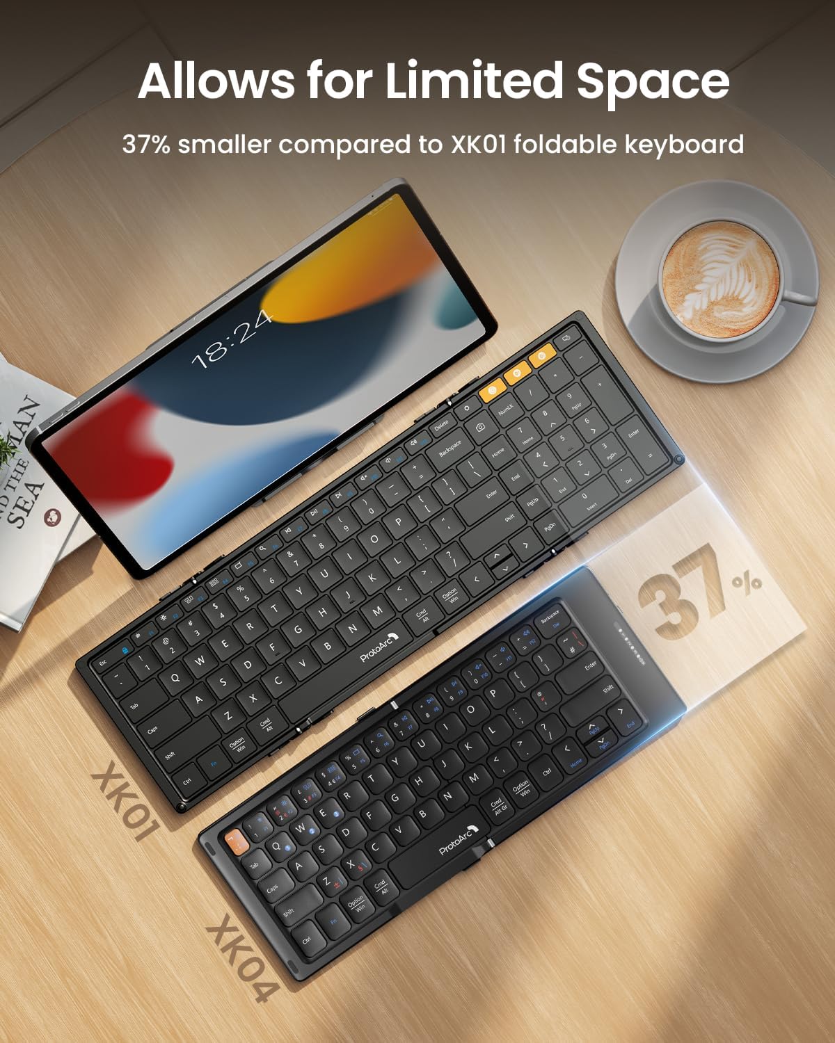 Detalle 1 de ProtoArc XK04 Foldable Bluetooth Keyboard 221g