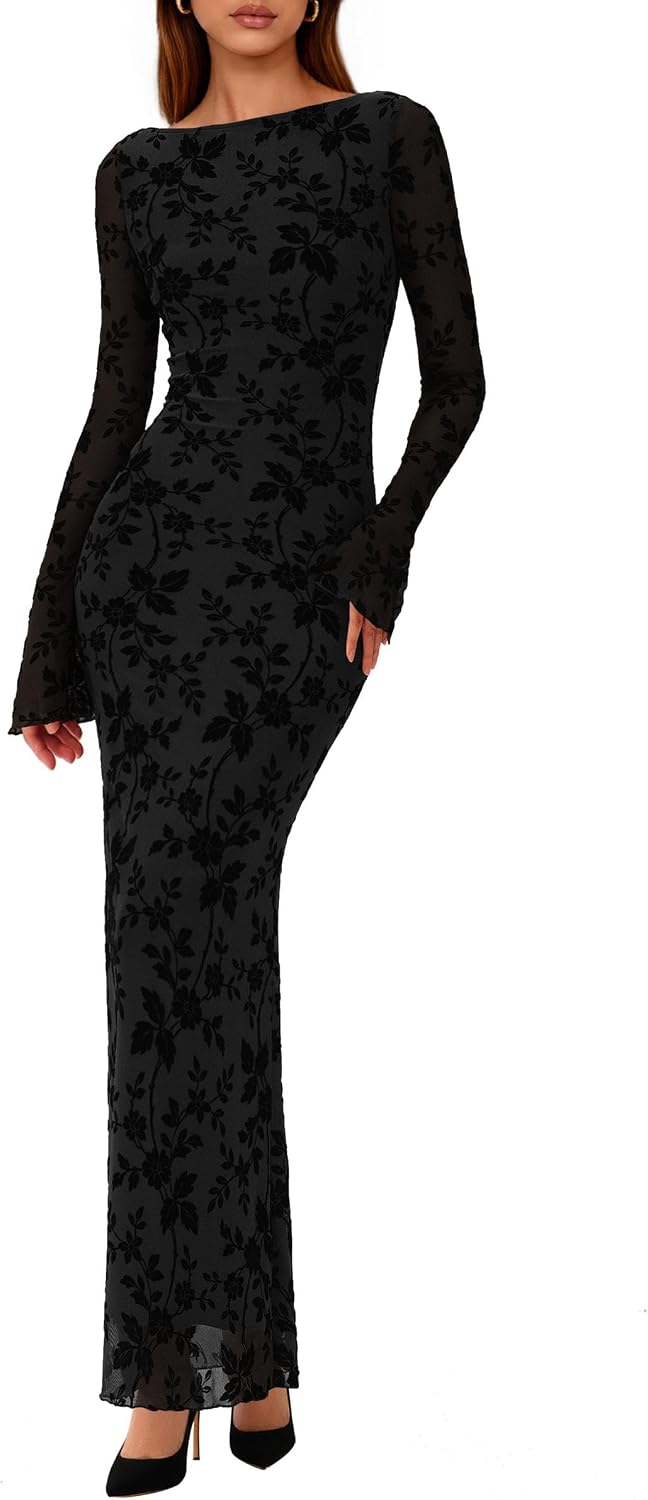 Detalle de PRETTYGARDEN 2026 Floral Maxi Dress