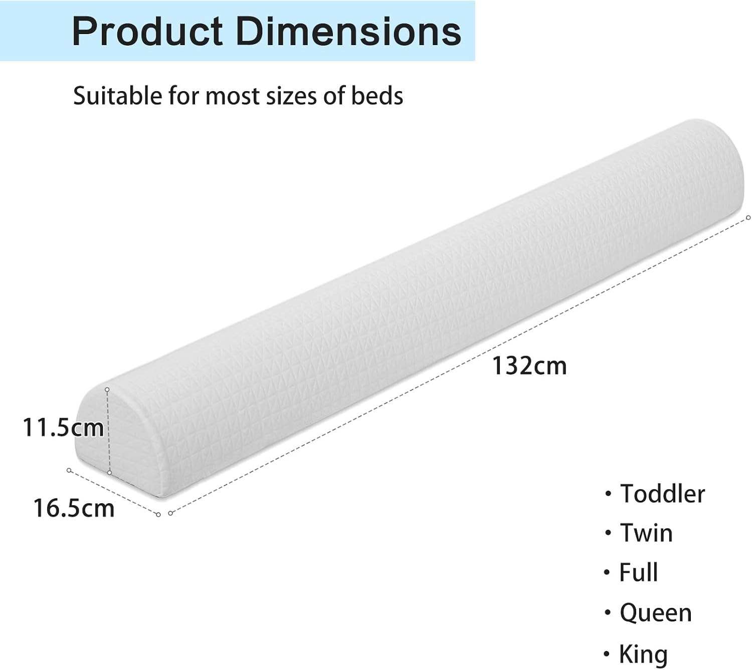 Thumbnail 1 de TANYOO Bed Guard for Toddlers: Soft Foam Rail with Non-Slip Cover (1 Pack)