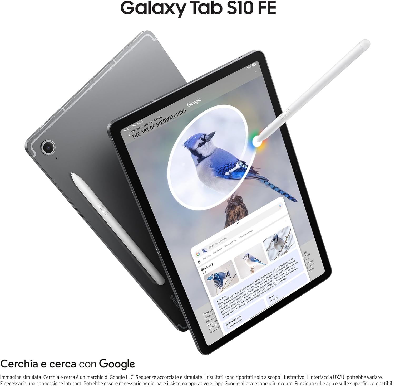 Thumbnail 1 de Samsung Galaxy Tab S10 FE (Wi‑Fi) 10,9" 8GB/128GB grigio con S Pen e garanzia 3 anni