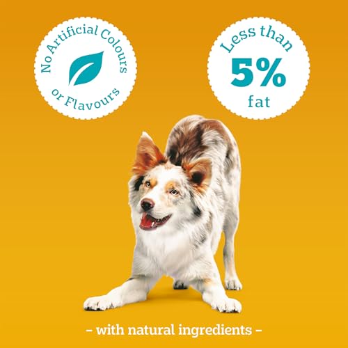 Detalle de Pedigree Tasty Minis Adult Dog Treats Cheese & Beef Nibbles 140g – Pack of 8